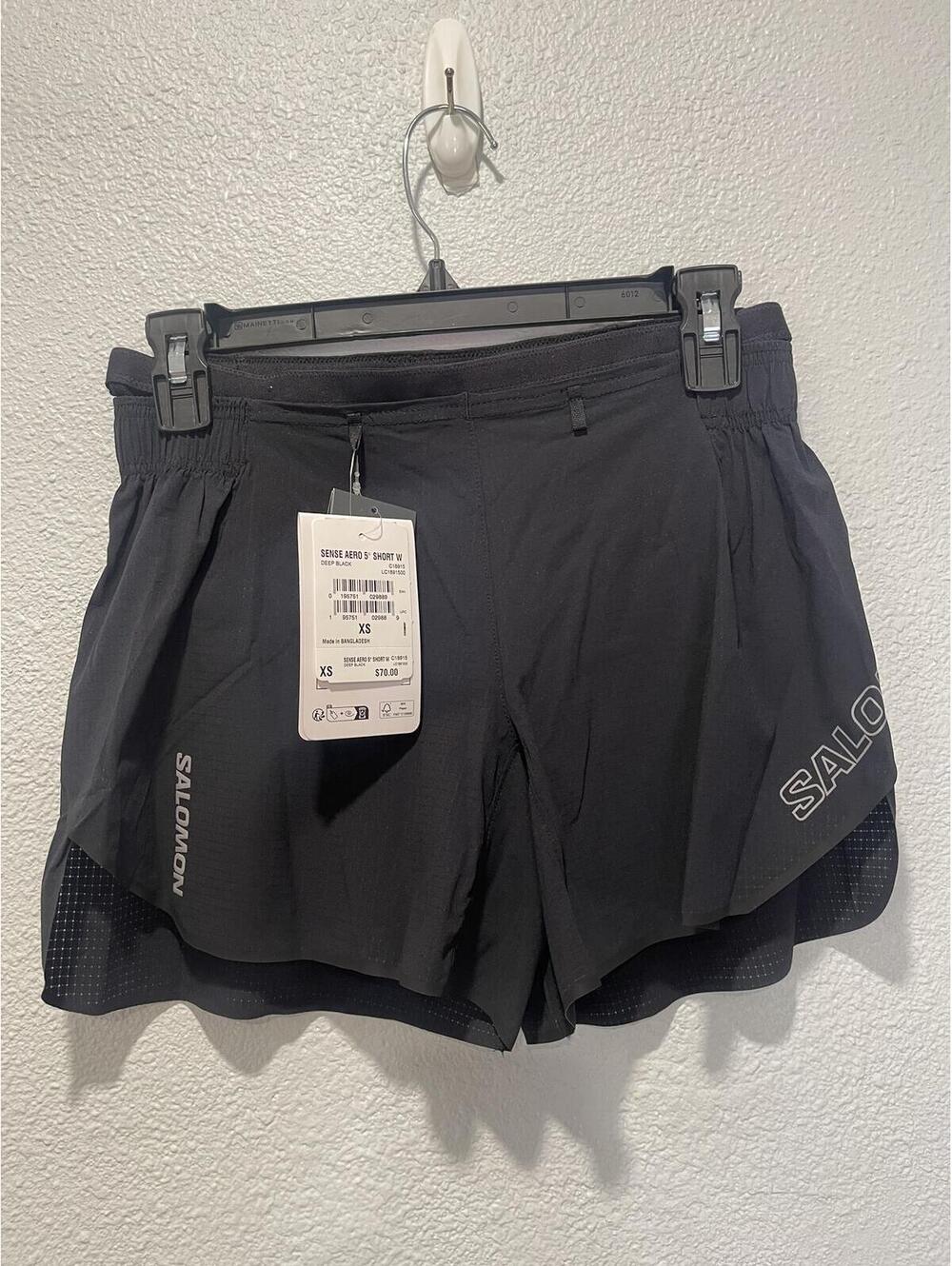 Salomon Sense Aero 5" Running Shorts XS Black